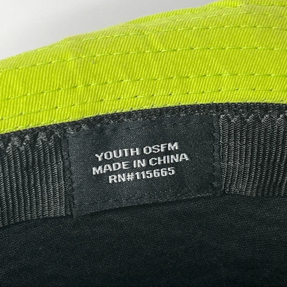 Teenage Mutant Ninja Turtles Print Nickelodeon Fedora Hat Black‎ Chartreuse OSFM